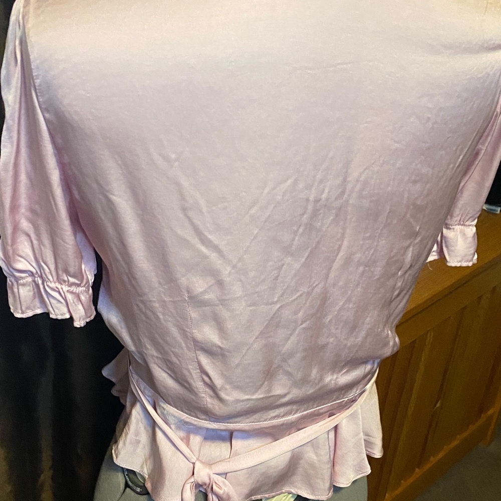 Olivaceous Light Pink Ruffle Blouse - Picture 2 of 7